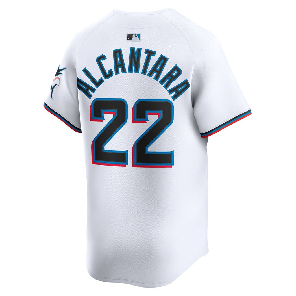 Miami Marlins Nike Sandy Alcantara Home Limited Baseball Jersey - White