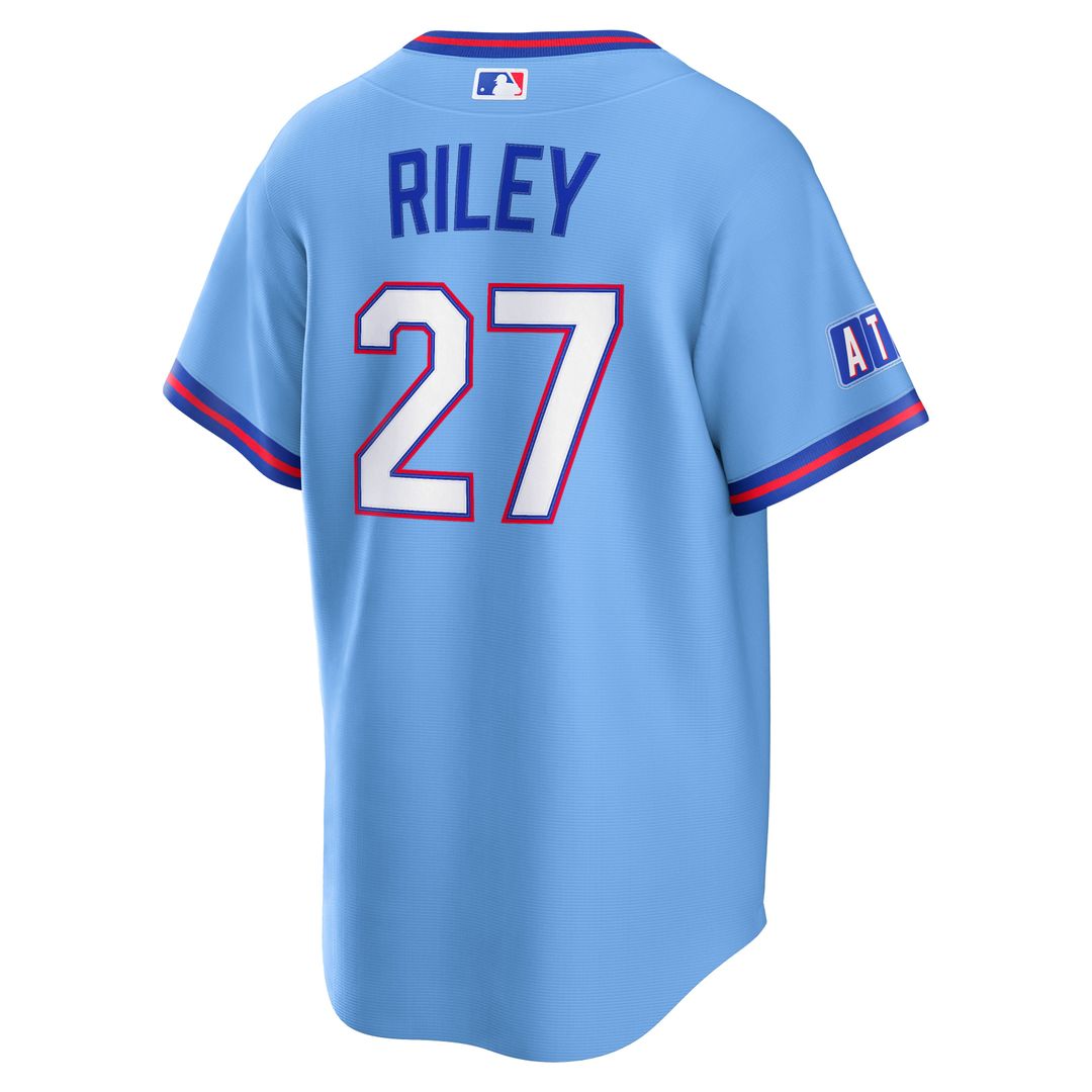 Atlanta Braves Nike Austin Riley 2026 City Connect Stadium Baseball Jersey - Powder Blue
