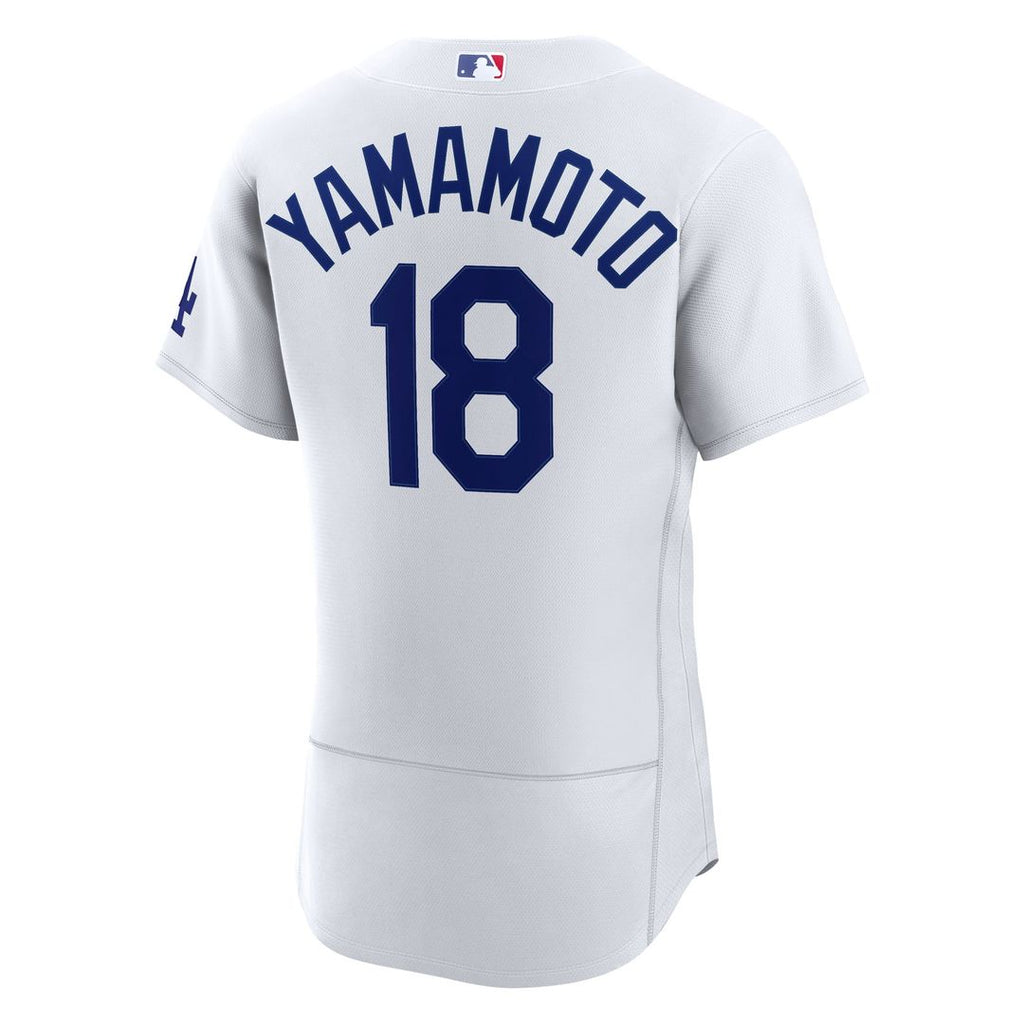Los Angeles Dodgers Nike Yoshinobu Yamamoto Home Authentic Baseball Jersey - White