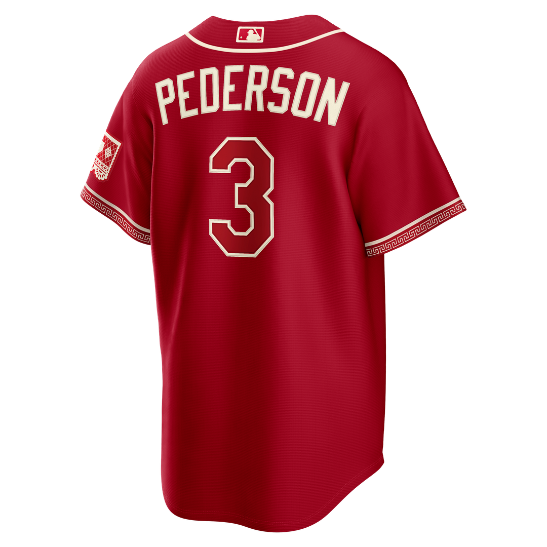 Texas Rangers Nike Joc Pederson 2026 City Connect Stadium Baseball Jersey - Red