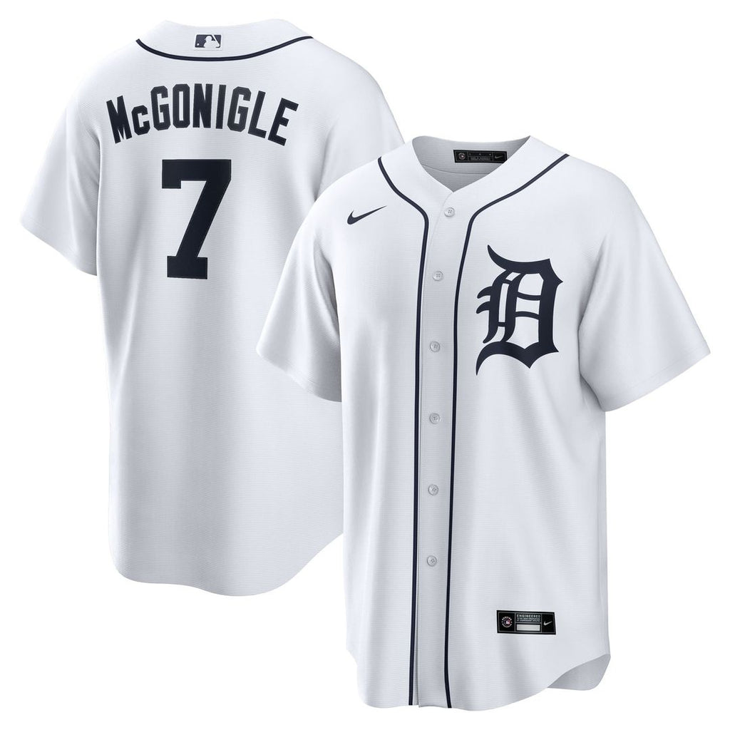 Detroit Tigers Nike Kevin McGonigle Home Replica Baseball Jersey - White