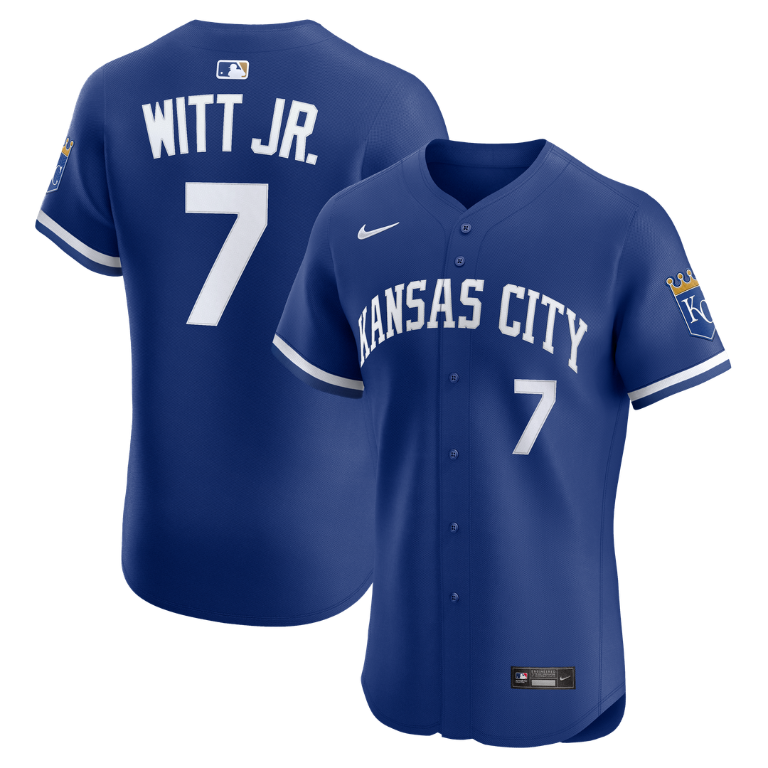 Kansas City Royals Nike Bobby Witt Jr. Alternate 2 Elite Baseball Jersey - Royal