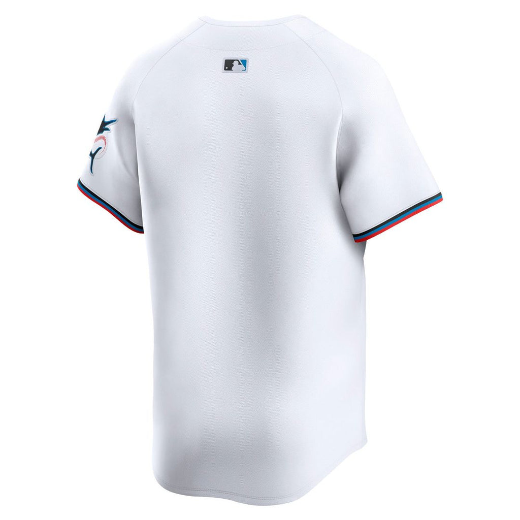 Miami Marlins Nike Home Limited Baseball Jersey - White