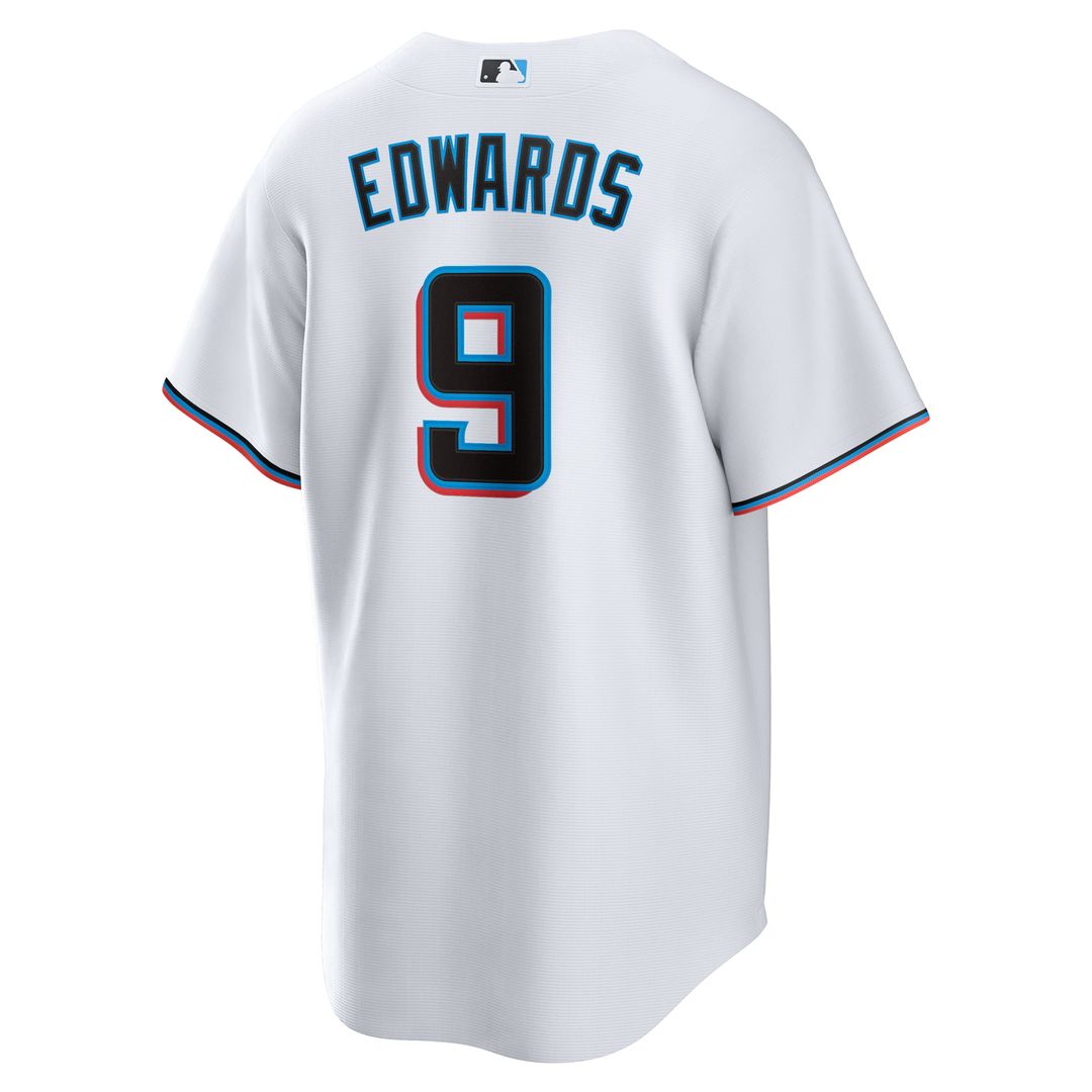 Miami Marlins Nike Xavier Edwards Home Replica Baseball Jersey - White