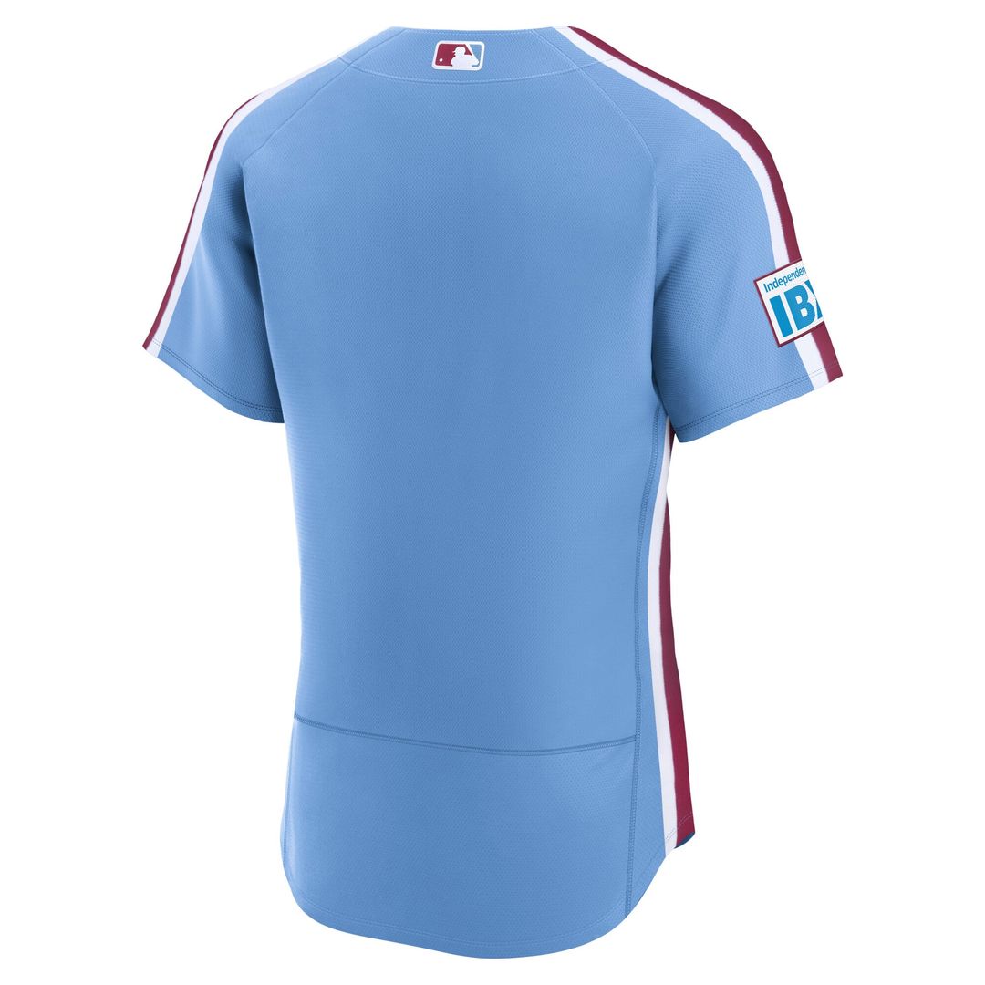 Philadelphia Phillies Nike Home Sponsor Patch Authentic Baseball Jersey - White