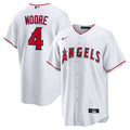 Los Angeles Angels Nike Christian Moore Home Replica Baseball Jersey - White