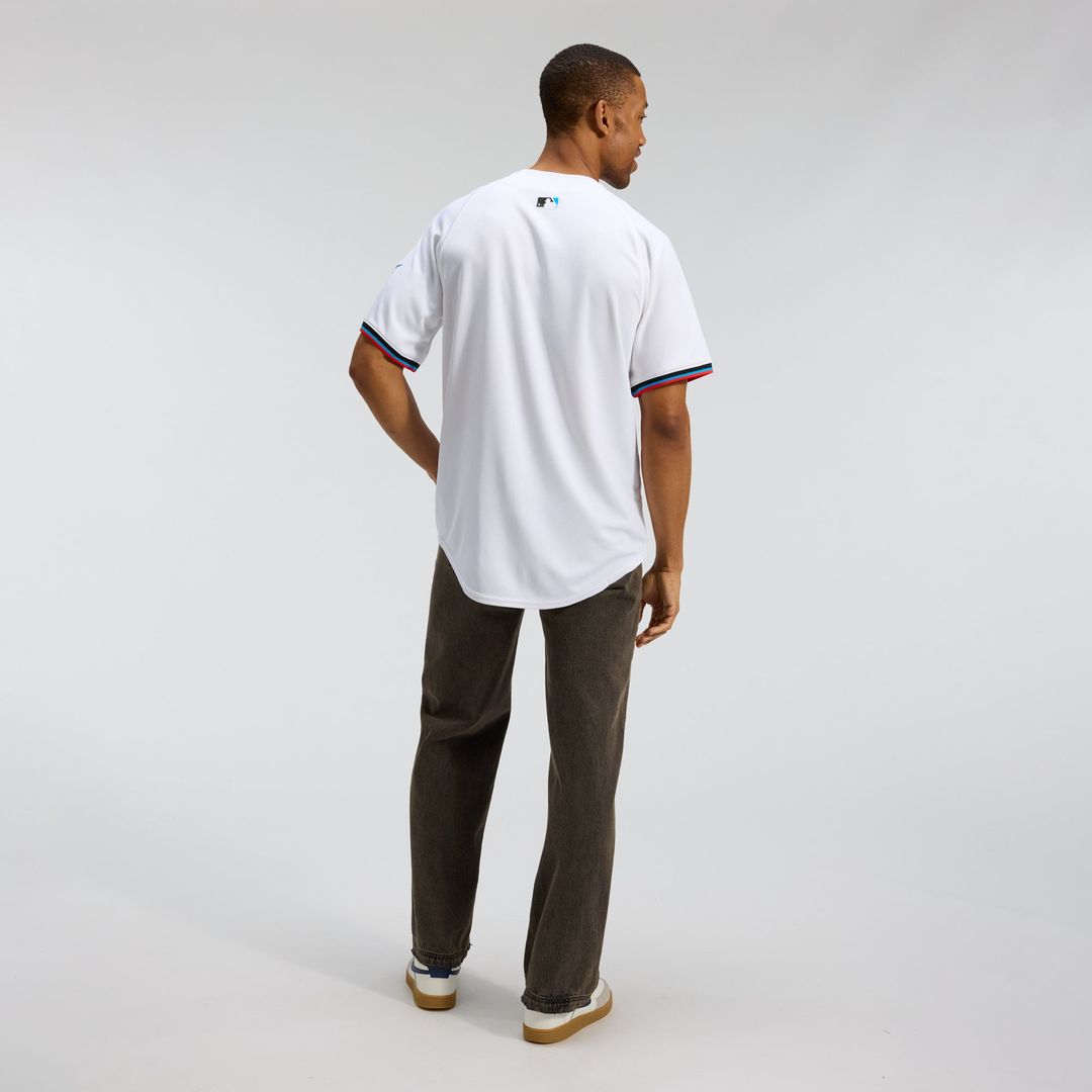 Miami Marlins Nike Home Limited Baseball Jersey - White
