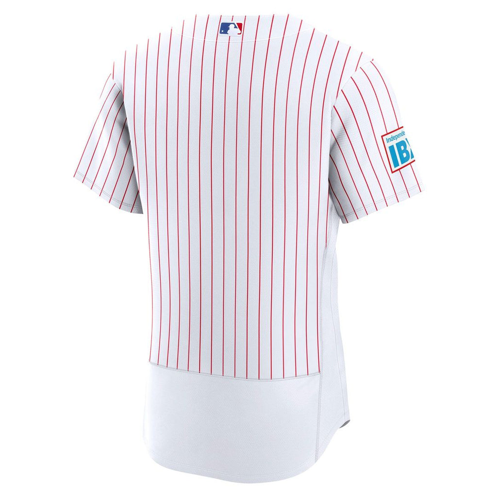 Philadelphia Phillies Nike Alternate Sponsor Patch Authentic Baseball Jersey - Light Blue