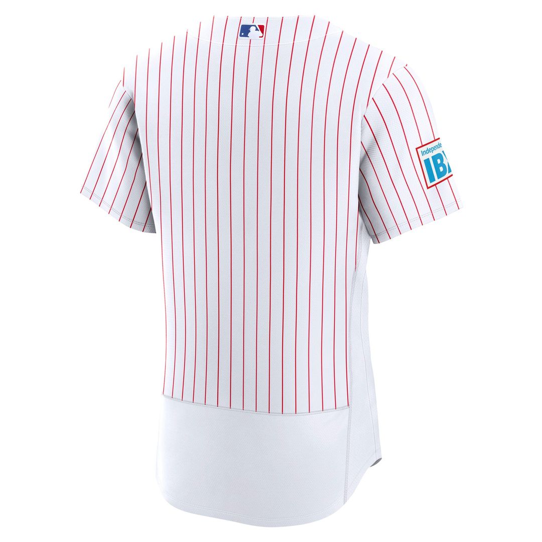 Philadelphia Phillies Nike Alternate Sponsor Patch Authentic Baseball Jersey - Light Blue