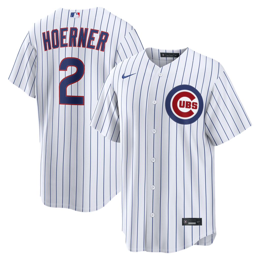 Chicago Cubs Nike Nico Hoerner Home Replica Baseball Jersey - White