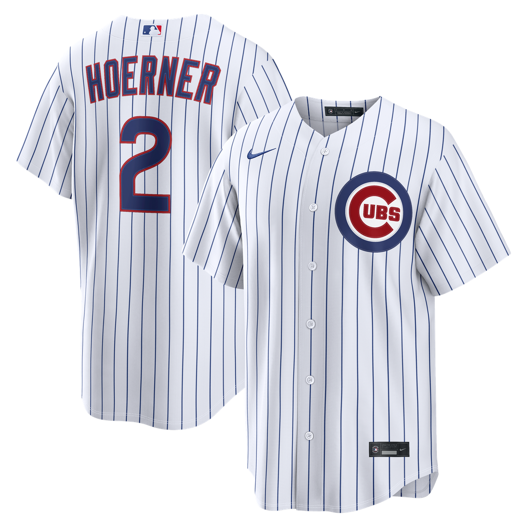 Chicago Cubs Nike Nico Hoerner Home Replica Baseball Jersey - White