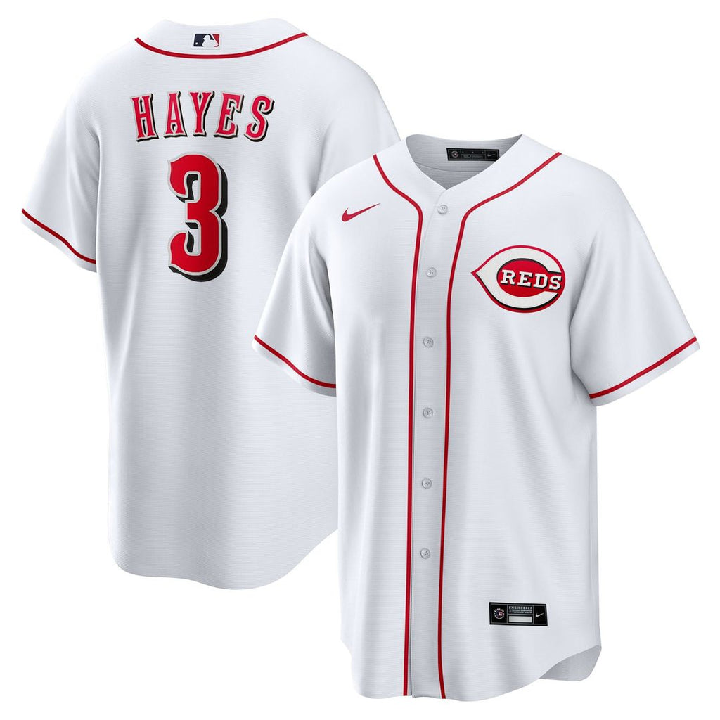 Cincinnati Reds Nike Ke'Bryan Hayes Home Replica Baseball Jersey - White