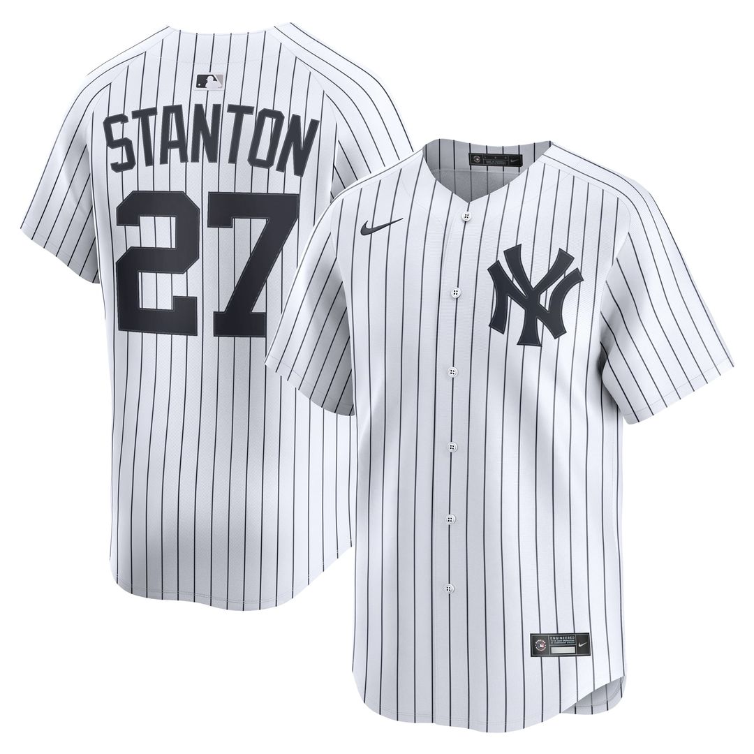 New York Yankees Nike Giancarlo Stanton Road Limited Baseball Jersey - Gray