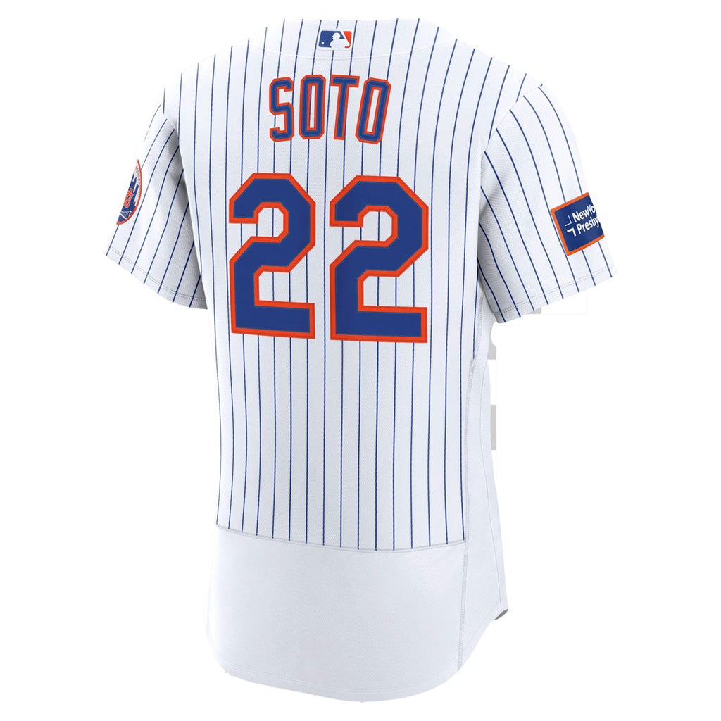 New York Mets Nike Juan Soto Alternate Authentic Sponsor Patch Baseball Jersey - Black