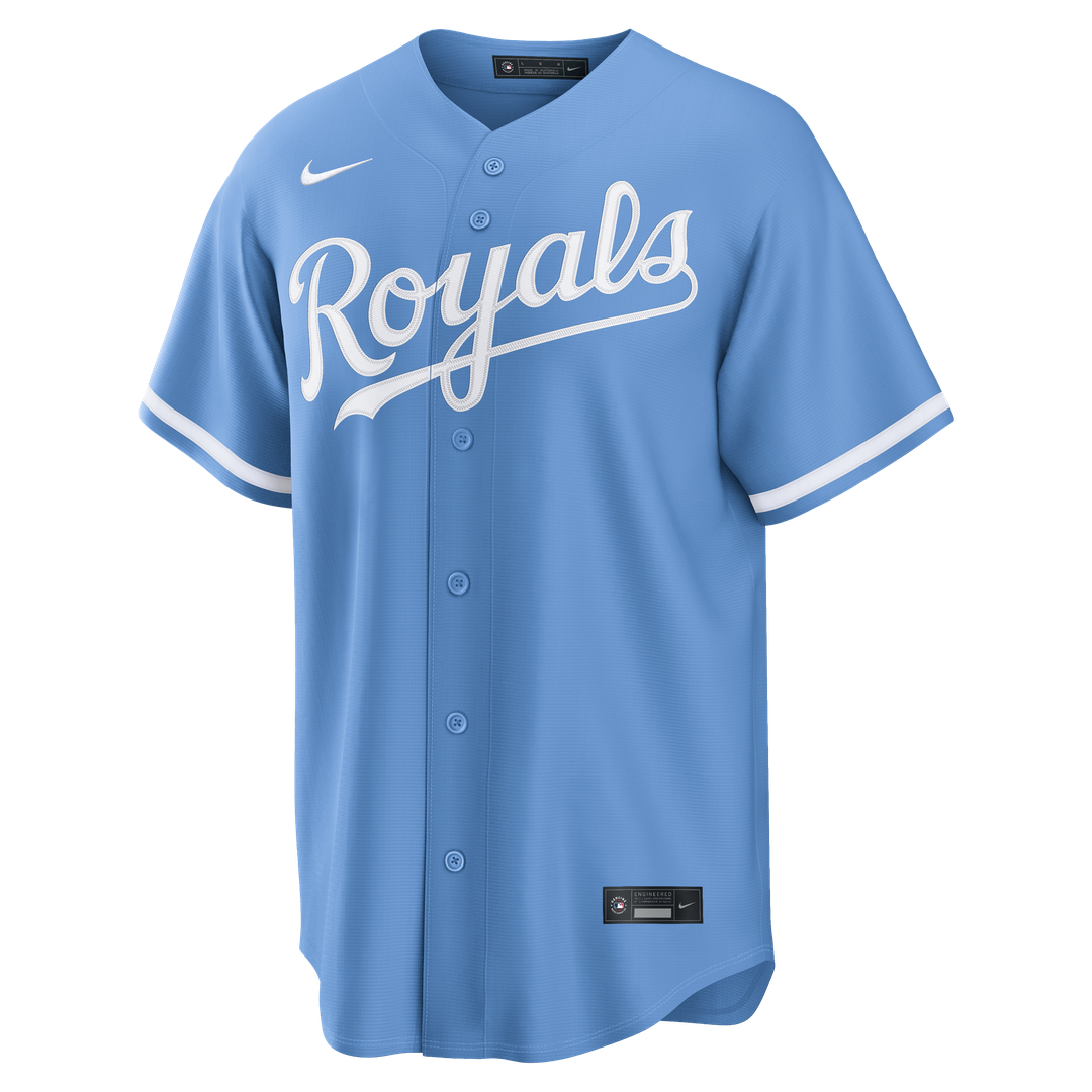Kansas City Royals Nike Alternate Replica Baseball Jersey - Light Blue