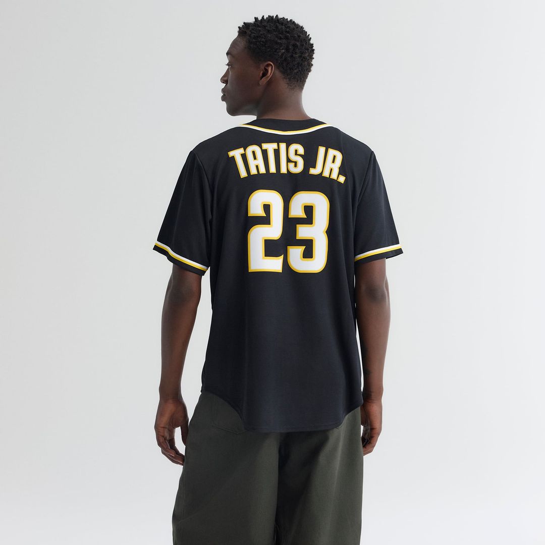 San Diego Padres Nike Fernando Tatis Jr. Fashion Replica Black Out Baseball Jersey