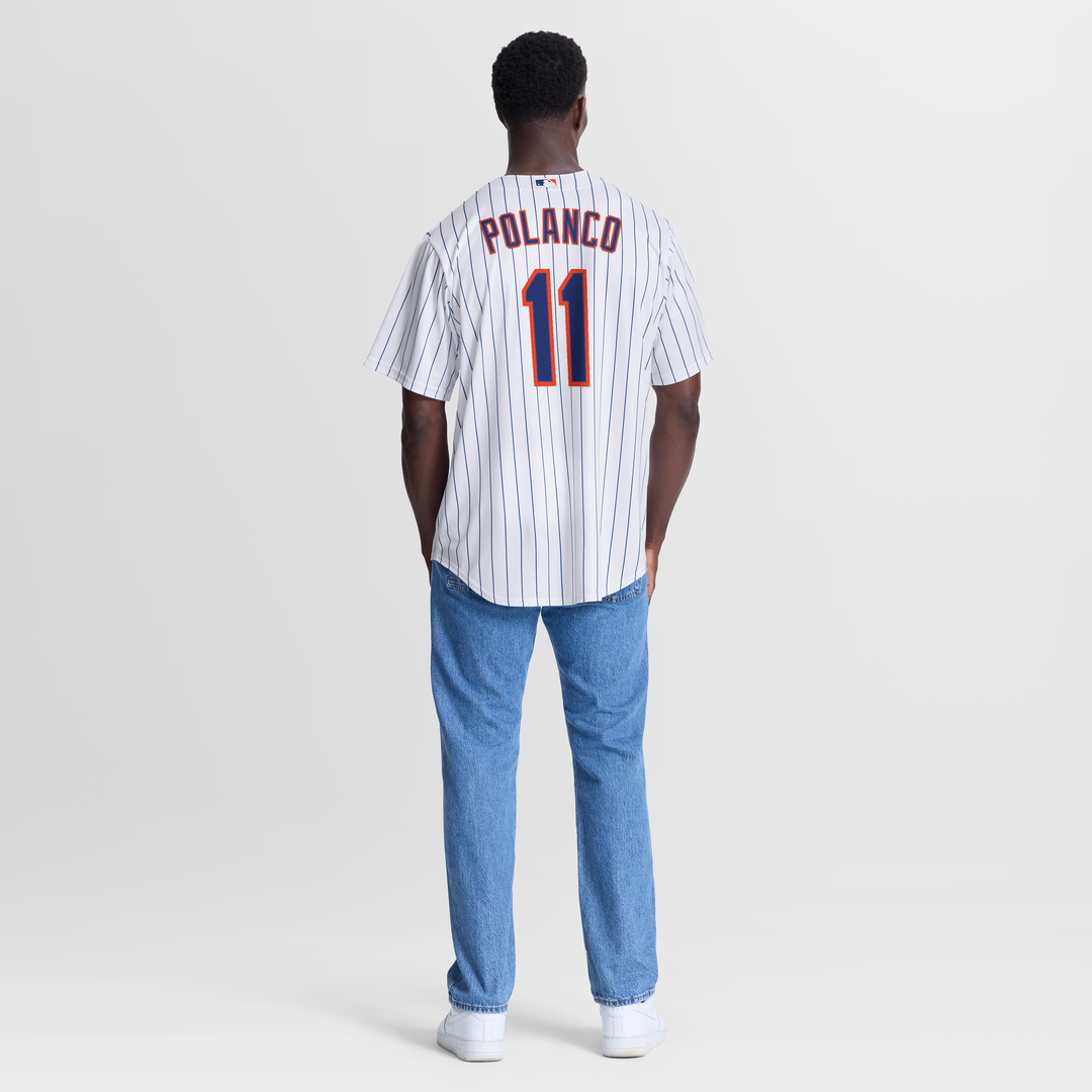 New York Mets Nike Jorge Polanco Home Replica Baseball Jersey - White