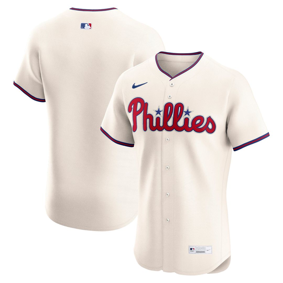 Philadelphia Phillies Nike Alternate 2 Elite Baseball Jersey - Cream