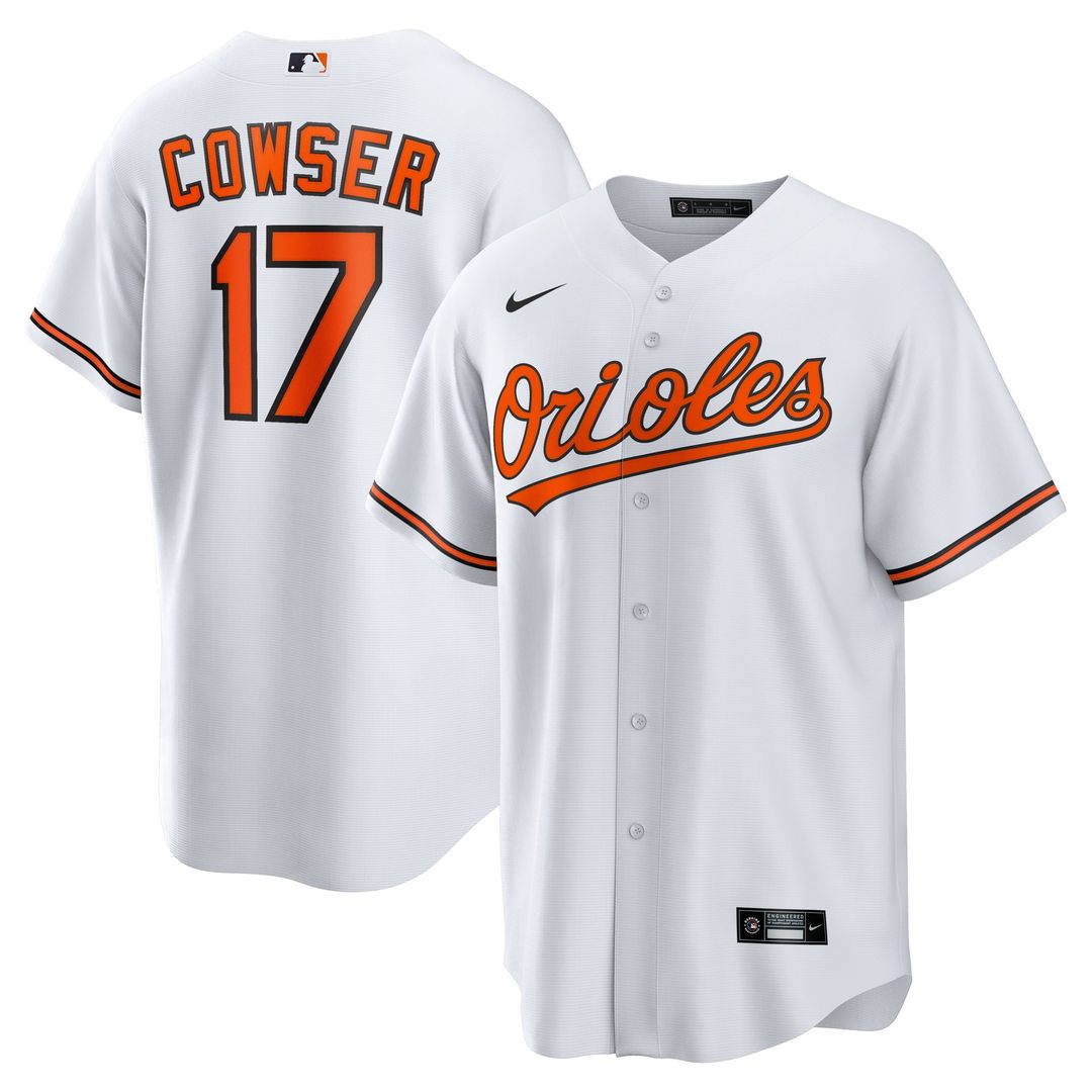 Baltimore Orioles Nike Colton Cowser Home Replica Baseball Jersey - White