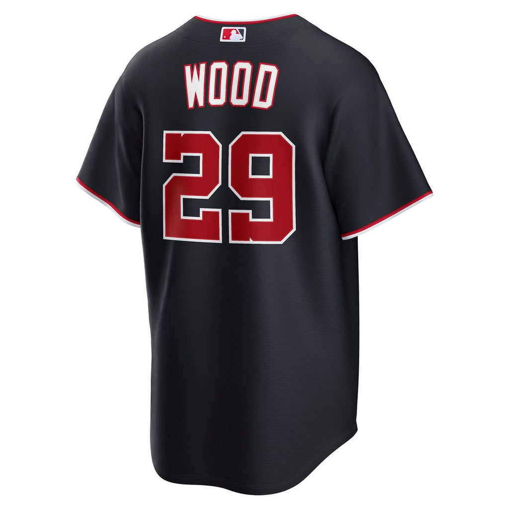 Washington Nationals Nike James Wood Road Replica Baseball Jersey - Gray