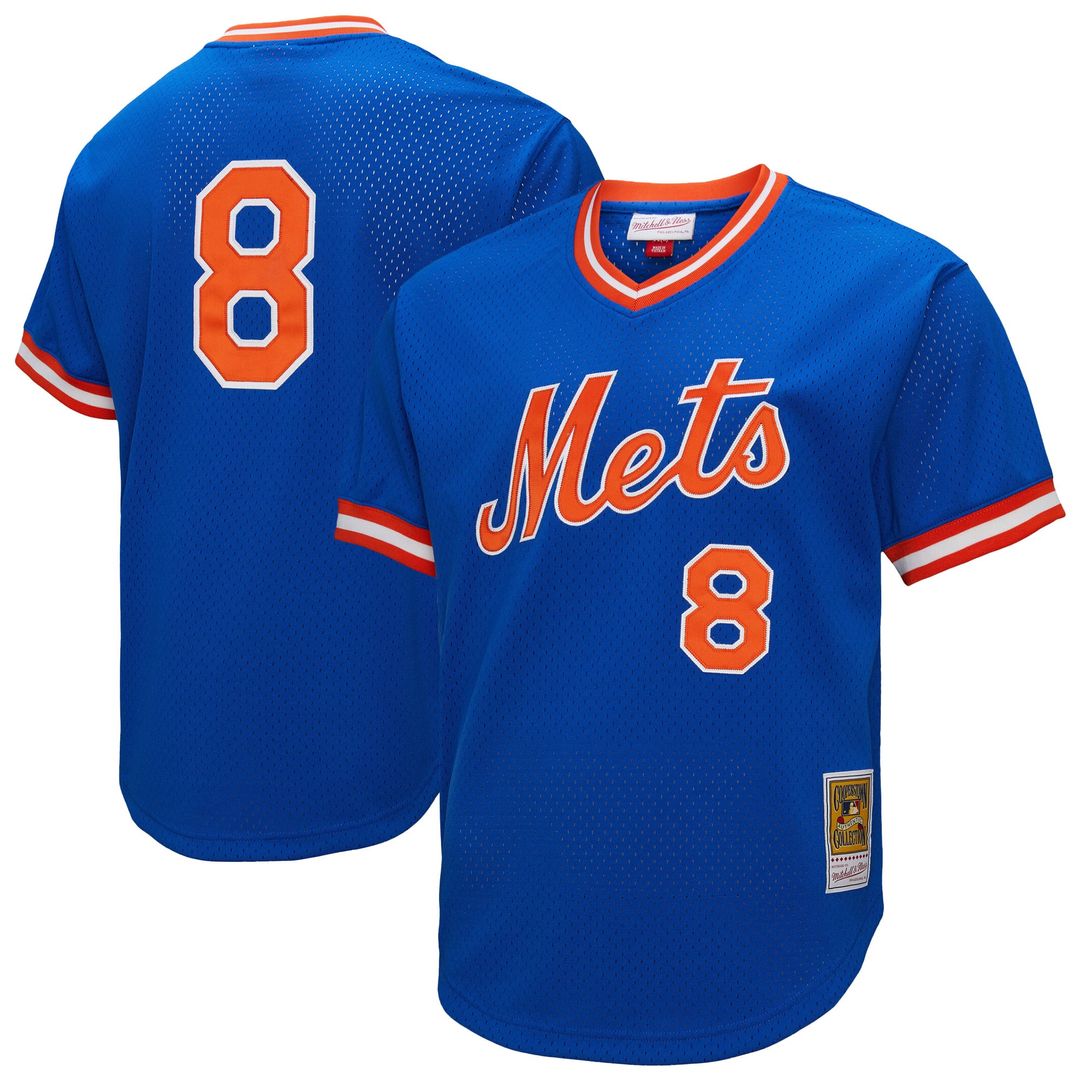 New York Mets Mitchell & Ness Gary Carter Big & Tall Cooperstown Collection Mesh Batting Practice Baseball Jersey - Royal