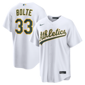 Athletics Nike Henry Bolte Home Replica Baseball Jersey - White