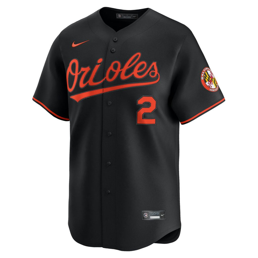 Baltimore Orioles Nike Gunnar Henderson Alternate Limited Baseball Jersey - Black