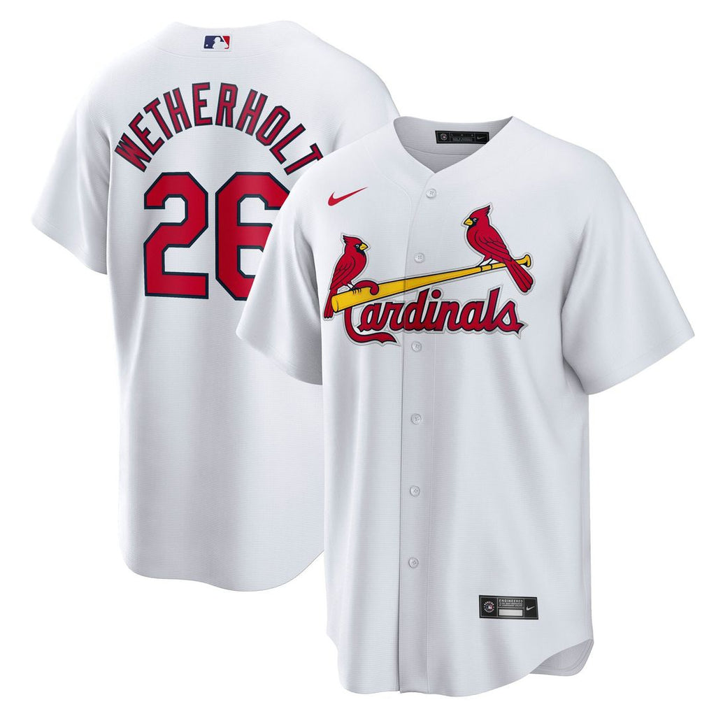 St. Louis Cardinals Nike JJ Wetherholt Home Replica Baseball Jersey - White