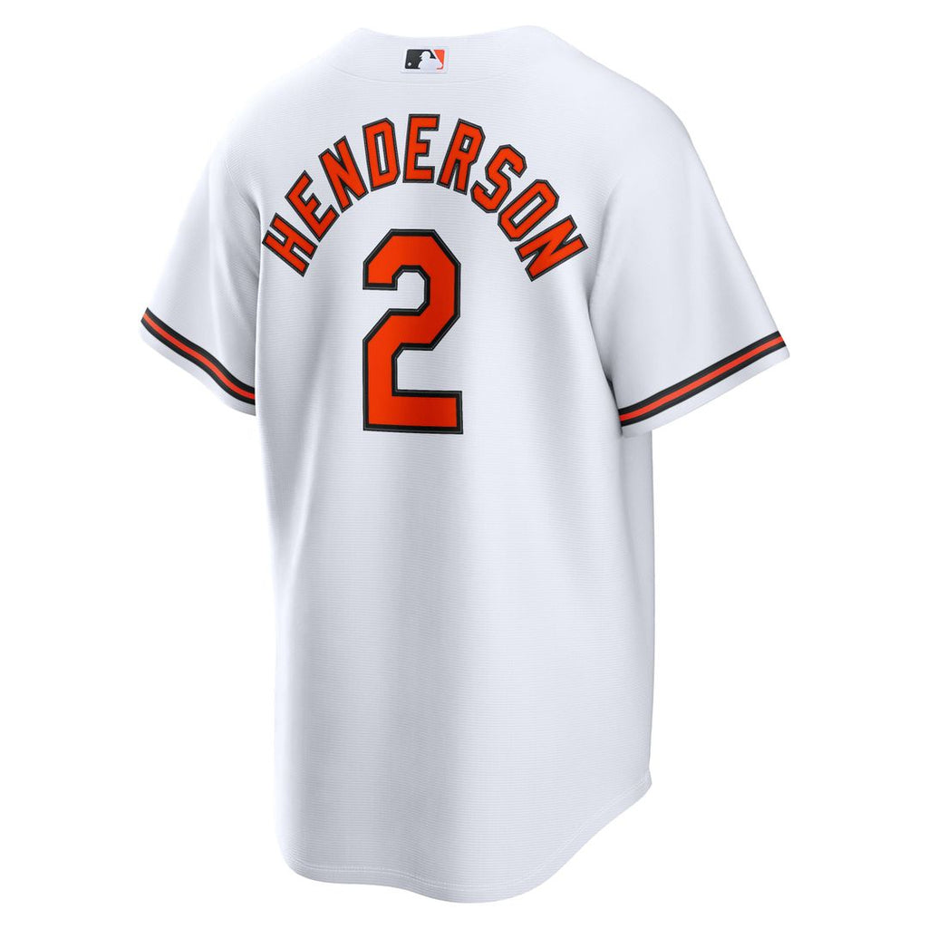 Baltimore Orioles Nike Gunnar Henderson Home Replica Baseball Jersey - White