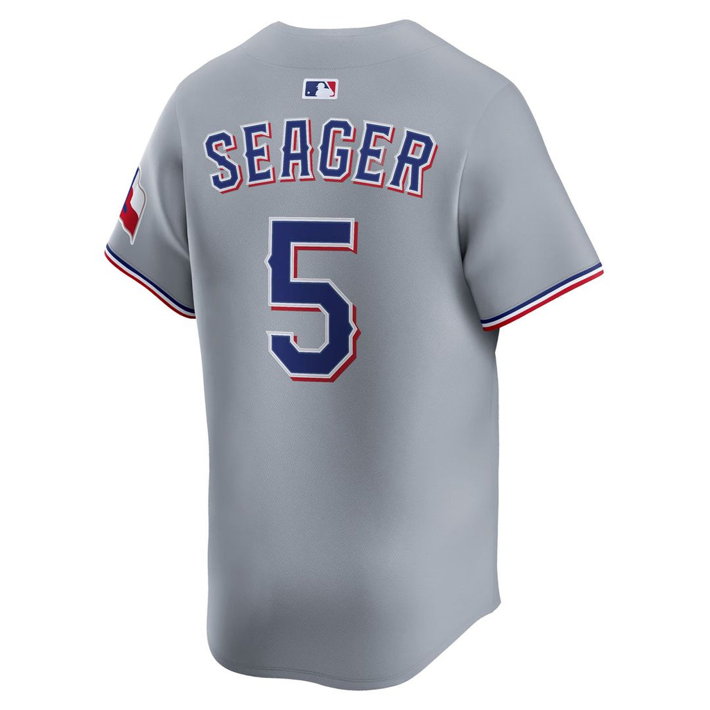 Texas Rangers Nike Corey Seager Road Limited Baseball Jersey - Gray