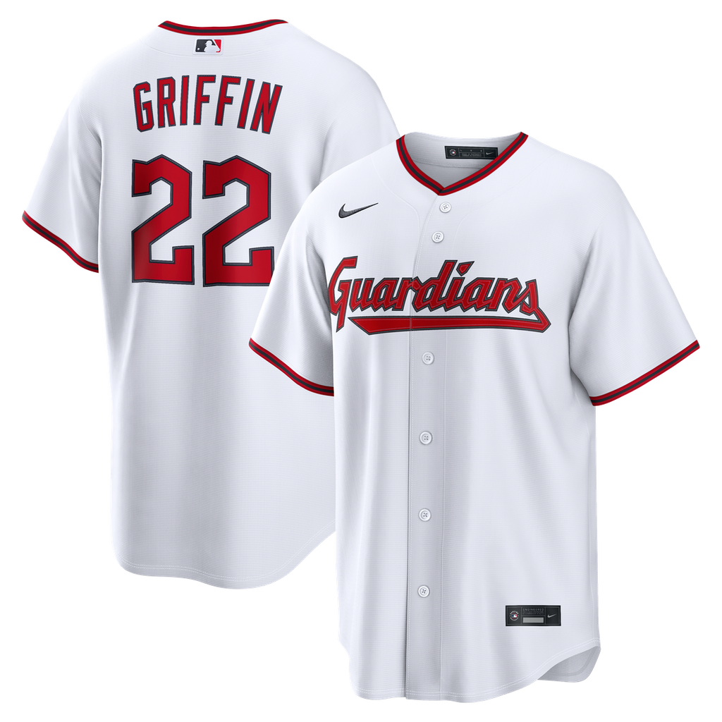 Cleveland Guardians Nike Foster Griffin Home Replica Baseball Jersey - White