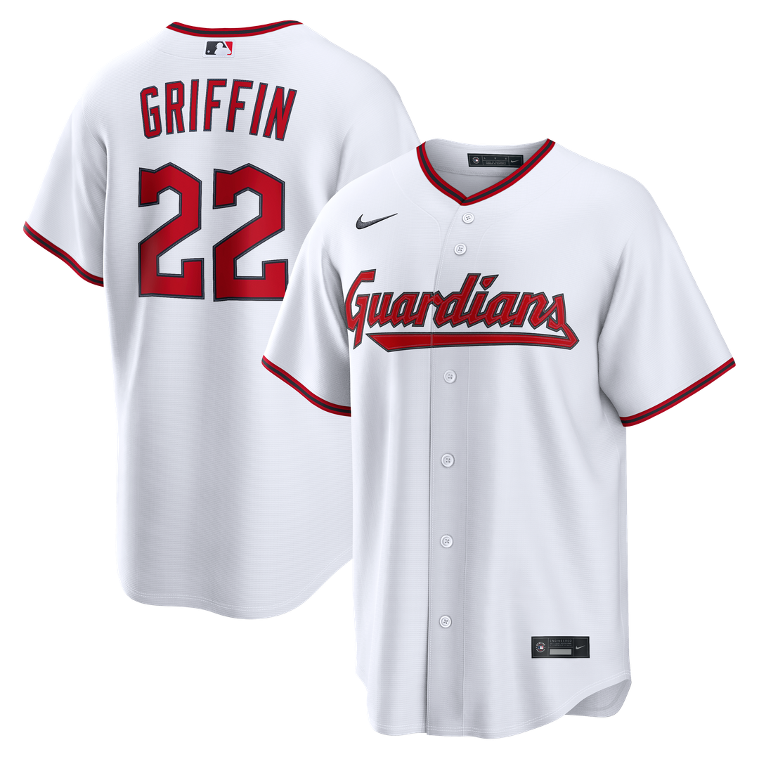 Cleveland Guardians Nike Foster Griffin Home Replica Baseball Jersey - White