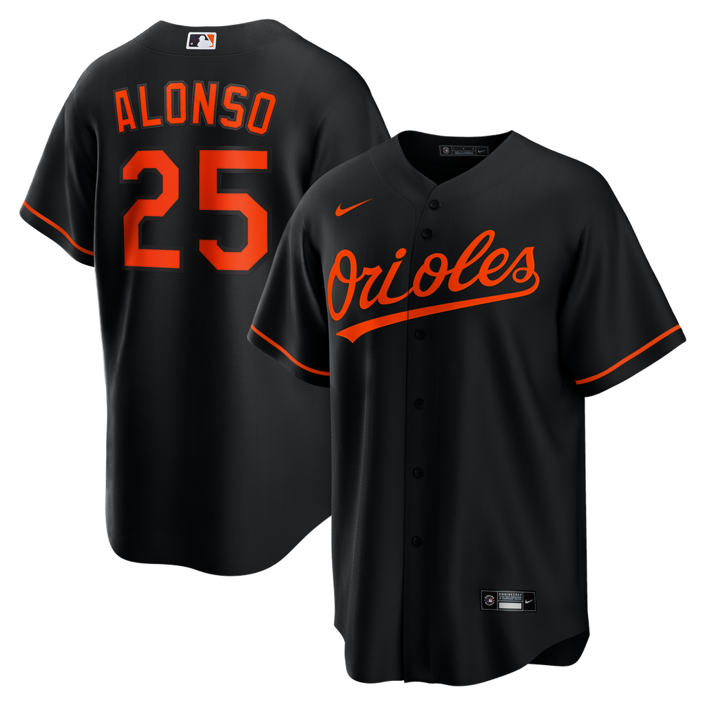 Baltimore Orioles Nike Pete Alonso Alternate Replica Baseball Jersey - Black