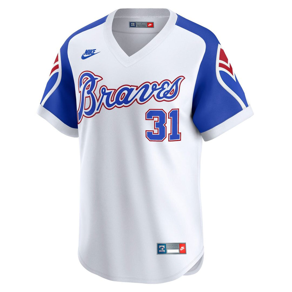 Atlanta Braves Nike Greg Maddux Throwback Cooperstown Collection Limited Baseball Jersey - White