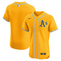Athletics Nike Alternate 2 Elite Baseball Jersey - Gold