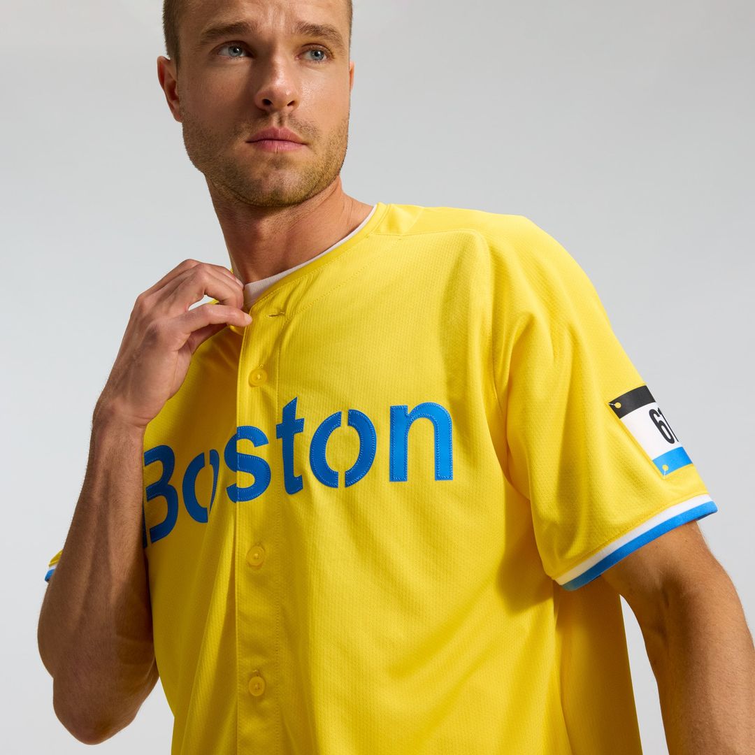 Boston Red Sox Nike City Connect Limited Baseball Jersey - Gold