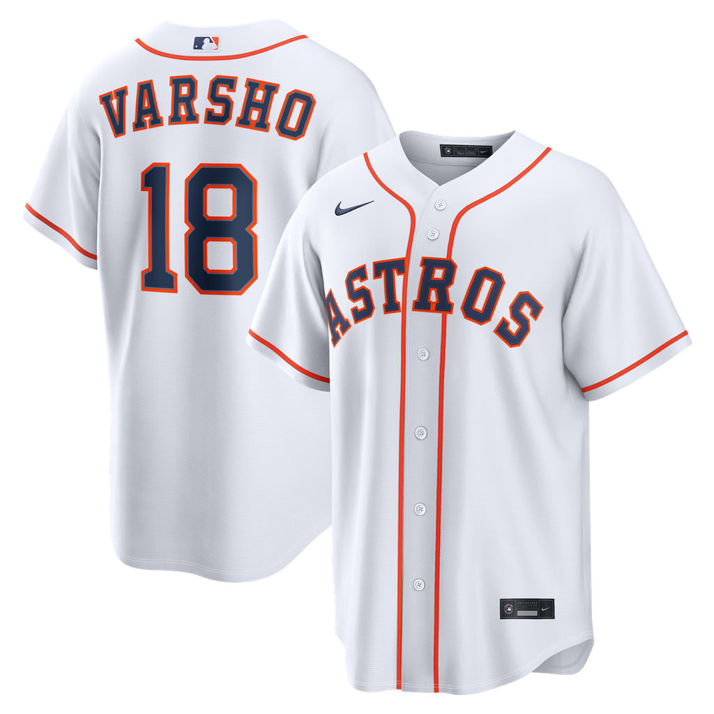 Houston Astros Nike Daulton Varsho Home Replica Baseball Jersey - White