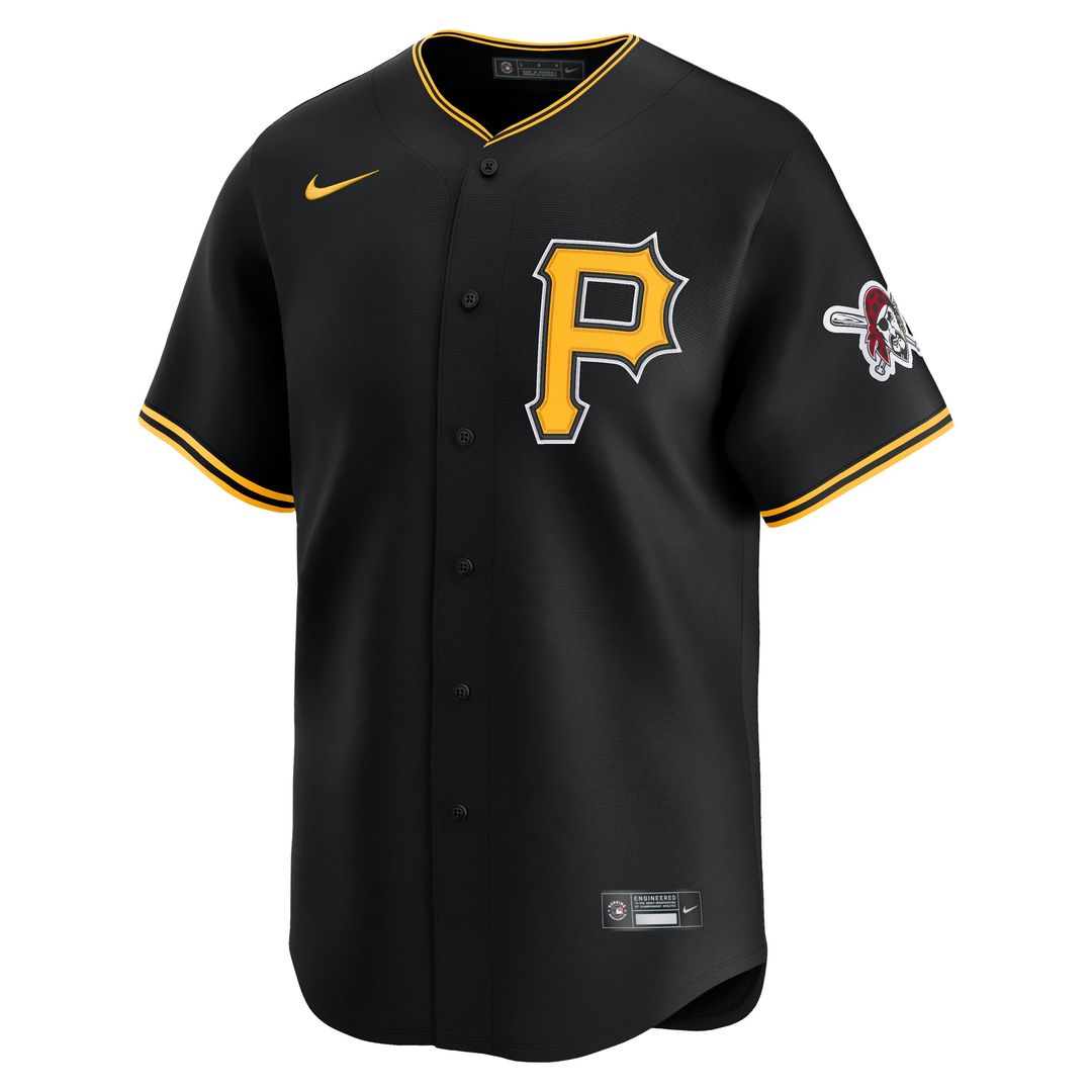 Pittsburgh Pirates Nike Alternate Limited Baseball Jersey - Black