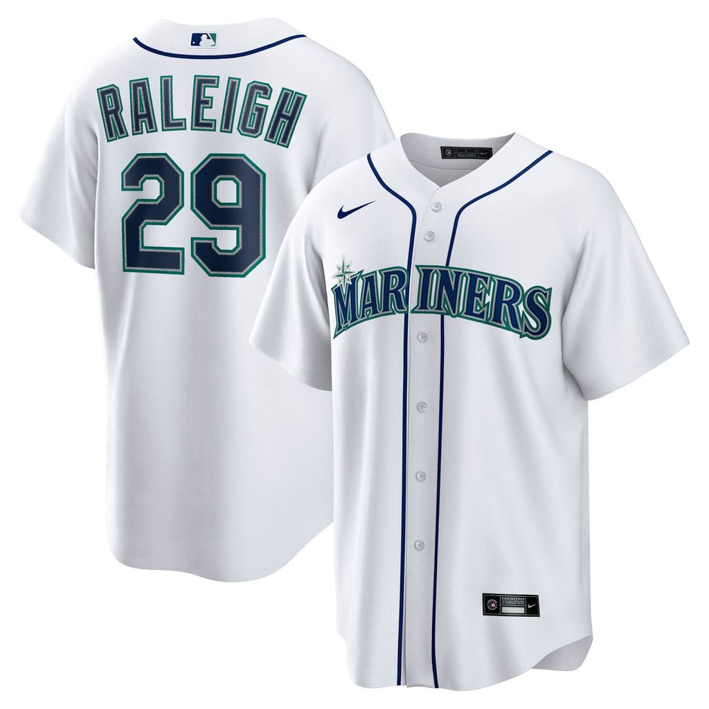 Seattle Mariners Nike Cal Raleigh Home Replica Baseball Jersey - White