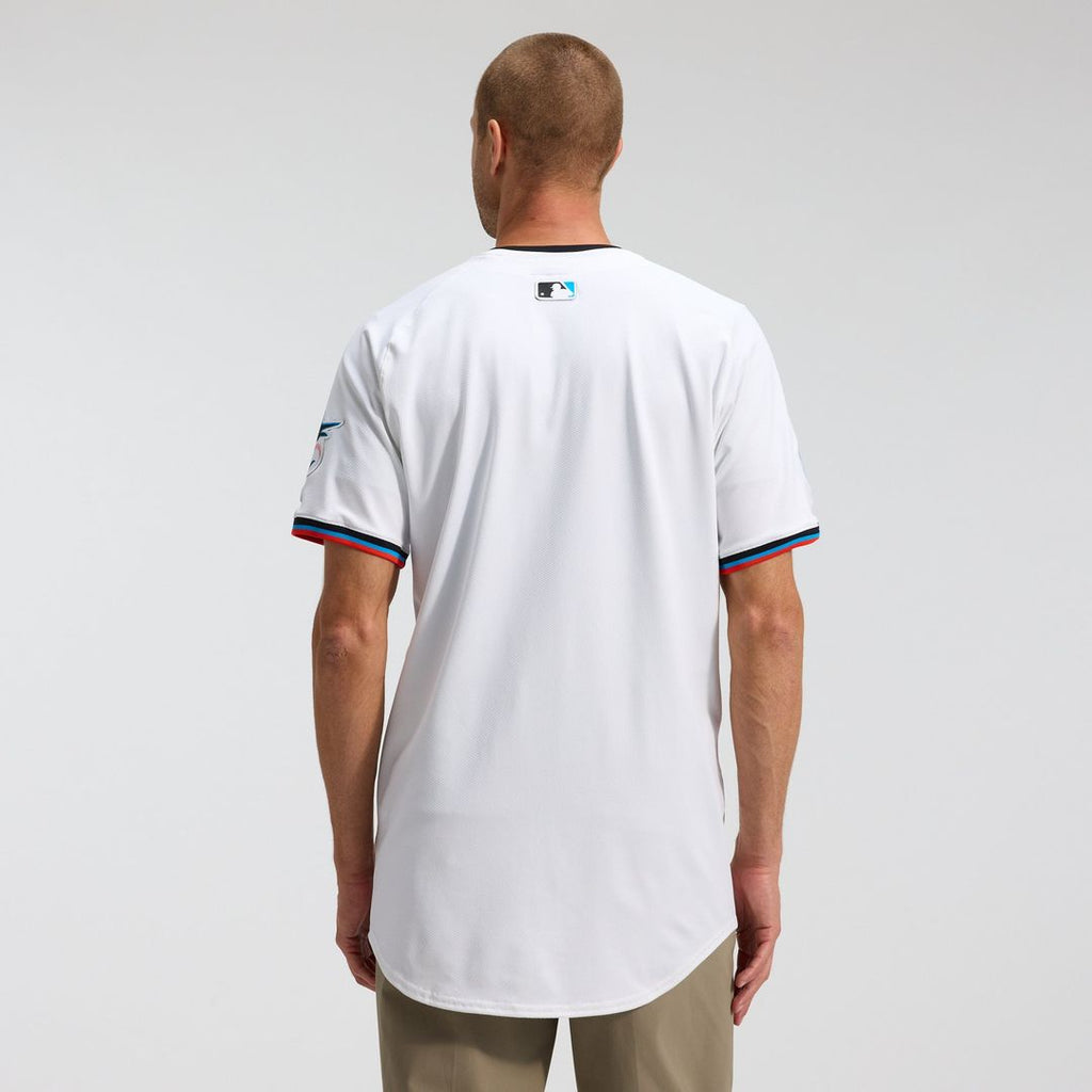 Miami Marlins Nike Home Elite Baseball Jersey - White