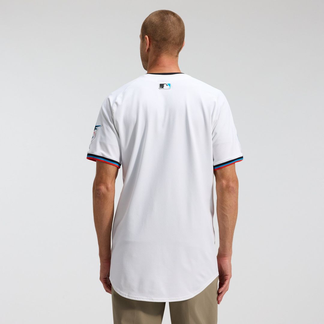 Miami Marlins Nike Home Elite Baseball Jersey - White