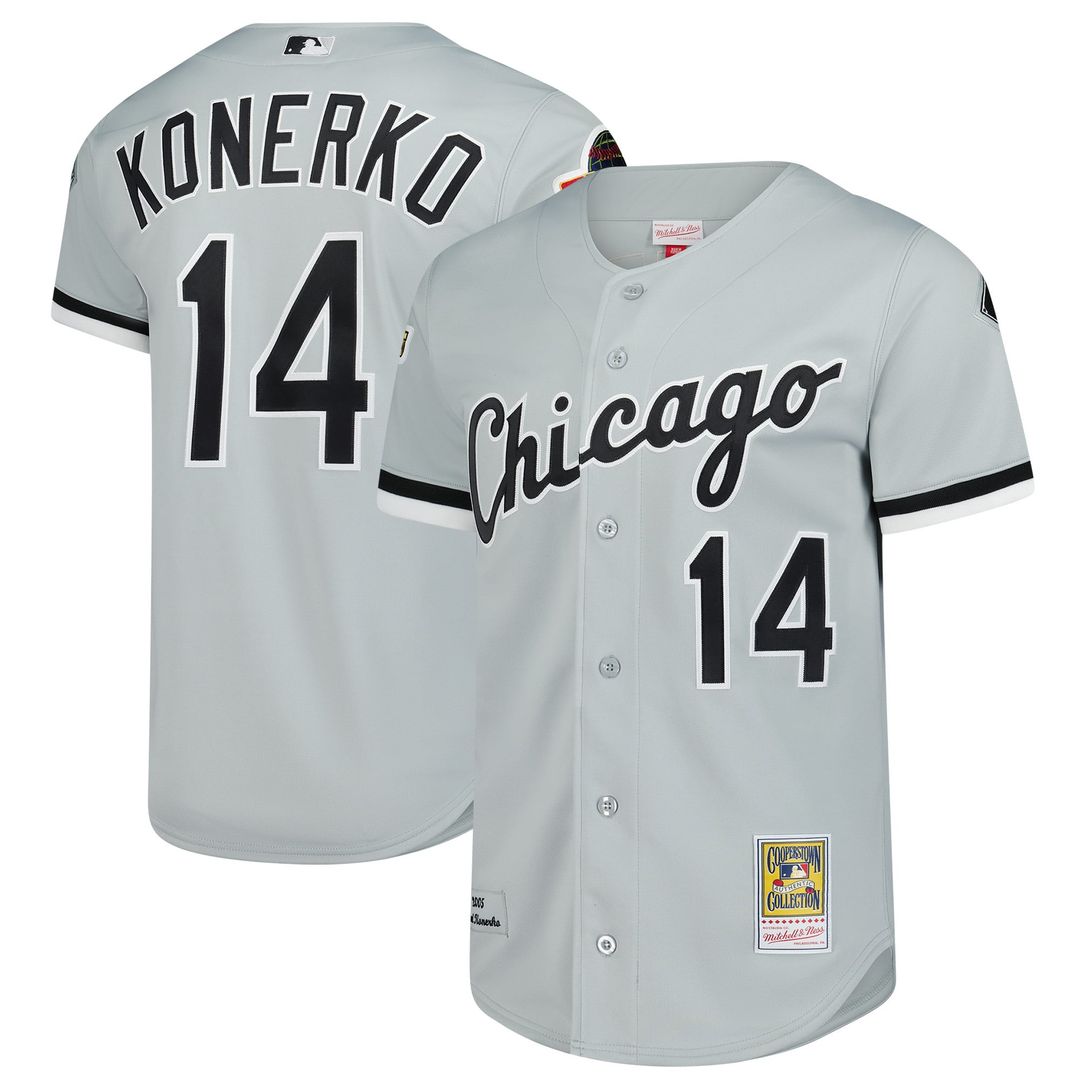 Chicago White Sox Mitchell & Ness Paul Konerko 2005 Cooperstown Collection Authentic Baseball Jersey - Gray