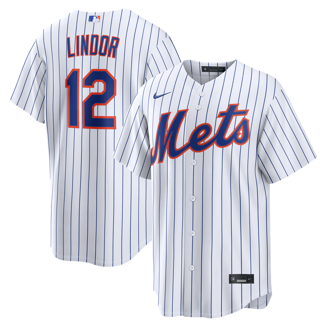 New York Mets Nike Francisco Lindor Home Replica Baseball Jersey - White