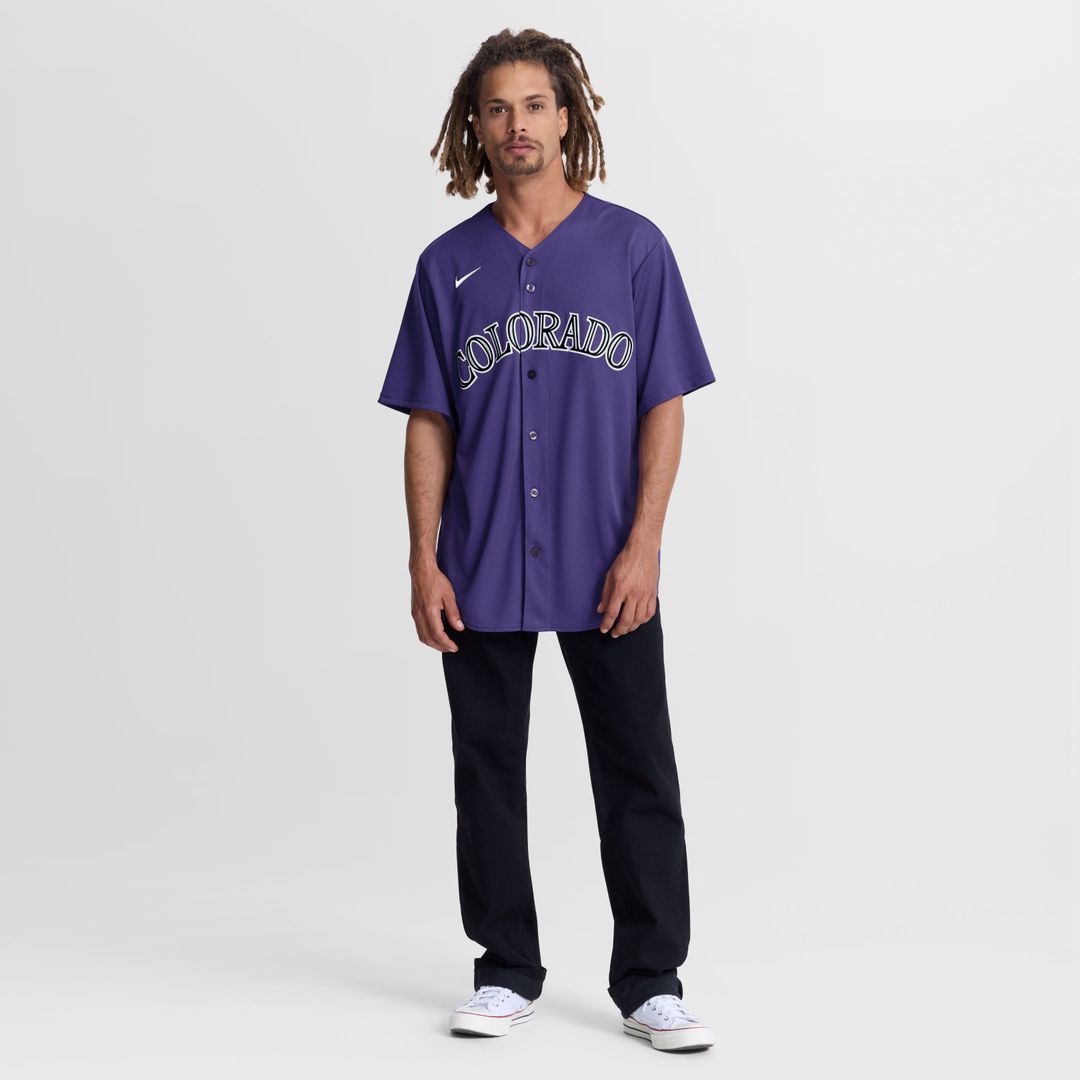 Colorado Rockies Nike Alternate Replica Baseball Jersey - Purple