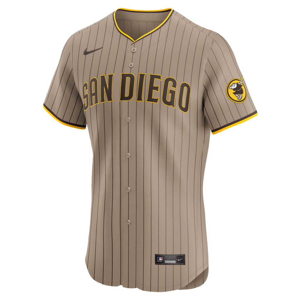 San Diego Padres Nike Fernando Tatis Jr. Alternate Elite Baseball Jersey - Sand
