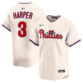 Philadelphia Phillies Nike Bryce Harper Alternate Limited Baseball Jersey - Cream