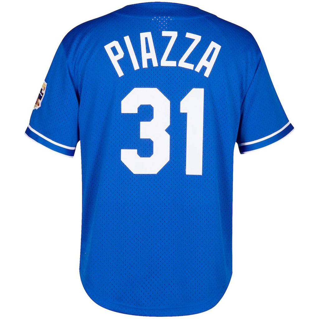 Los Angeles Dodgers Mitchell & Ness Mike Piazza Big & Tall Cooperstown Mesh Batting Practice Baseball Jersey - Royal