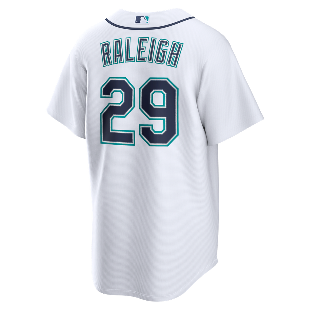 Seattle Mariners Nike Cal Raleigh Home Replica Baseball Jersey - White