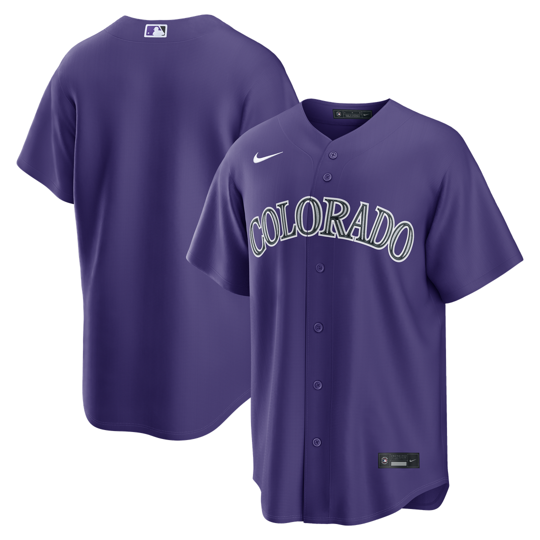 Colorado Rockies Nike Alternate Replica Baseball Jersey - Purple