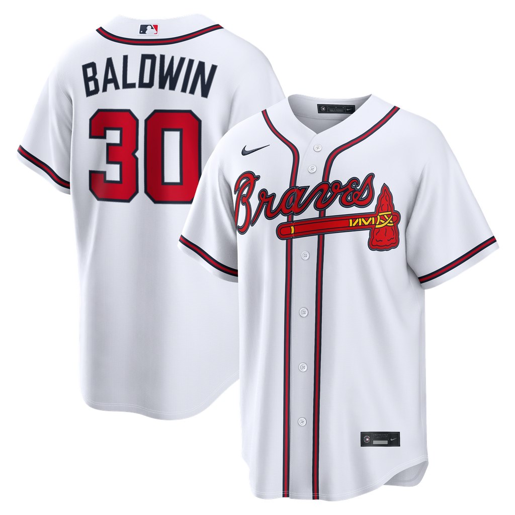 Atlanta Braves Nike Drake Baldwin Home Replica Baseball Jersey - White